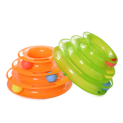 Pet Cat Toy  Disc Cat Intelligence Amusement Triple Pay Disc