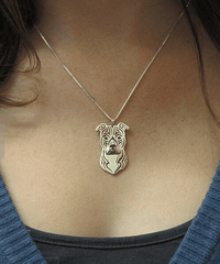 Pit Bull Women Necklace.Dog Jewelry