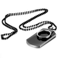 Men Jewelry Bullet Dog Tag Pendant