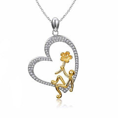 Gold Metal Alloy Cartoon Dog Pendants.Cute Necklace For Women