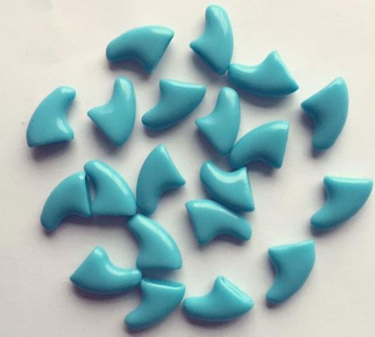 20pcs Blue Soft Cat Nail Caps/Nail Protector