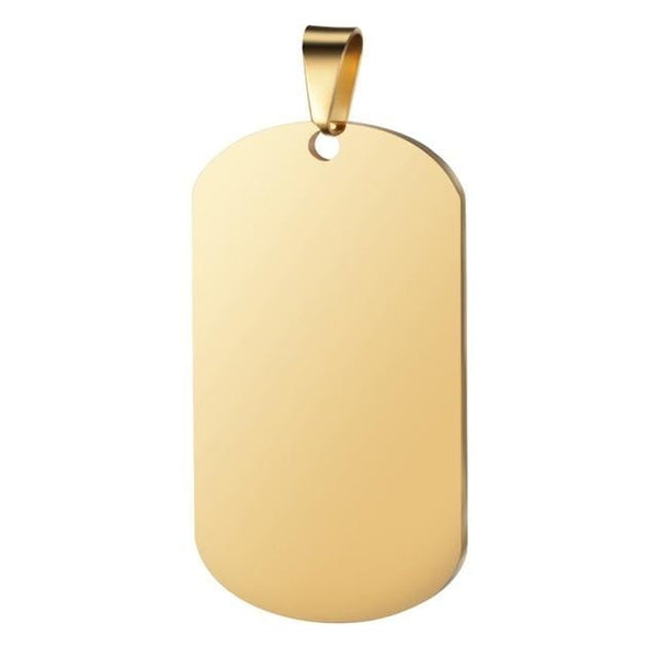 Custom Engraved Dog Army Tag Necklace