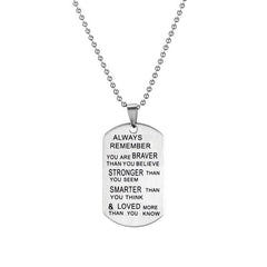 Cute Dog Tags Army Pendant Necklace