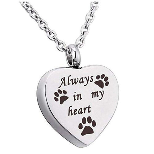 Always In My Heart Pet Paw Pendant