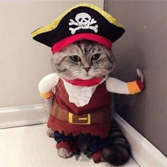 Funny Pet Clothes Cosplay Pirate Dog/Cat Halloween Party