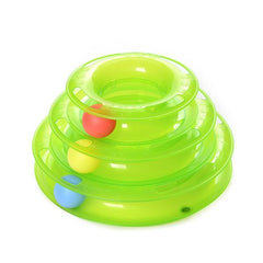 Pet Cat Toy  Disc Cat Intelligence Amusement Triple Pay Disc